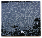 Netz, 2013, Linolschnitt auf Leinwand, 80 x 90 cm