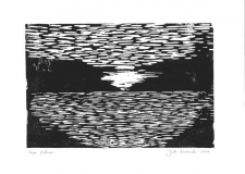 Cape Bolinaro, 2019, Linolschnitt auf Karton, 21 x 29,7 cm