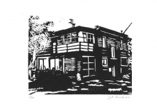 Zlin 2019, Linolschnitt auf Karton, 21 x 29,7 cm