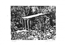 Paranagua, 2019, Linolschnitt auf Karton, 21 x 29,7 cm